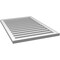 Ekena Millwork Vertical Surface Mount PVC Gable Vent: Functional, w/ 2"W x 1-1/2"P Brickmould Frame, 26"W x 38"H GVPVE26X3802SF - alternate 2